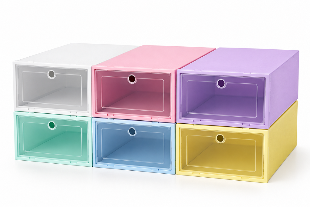 Pack de 6 Cajas de Zapatos Organizadoras