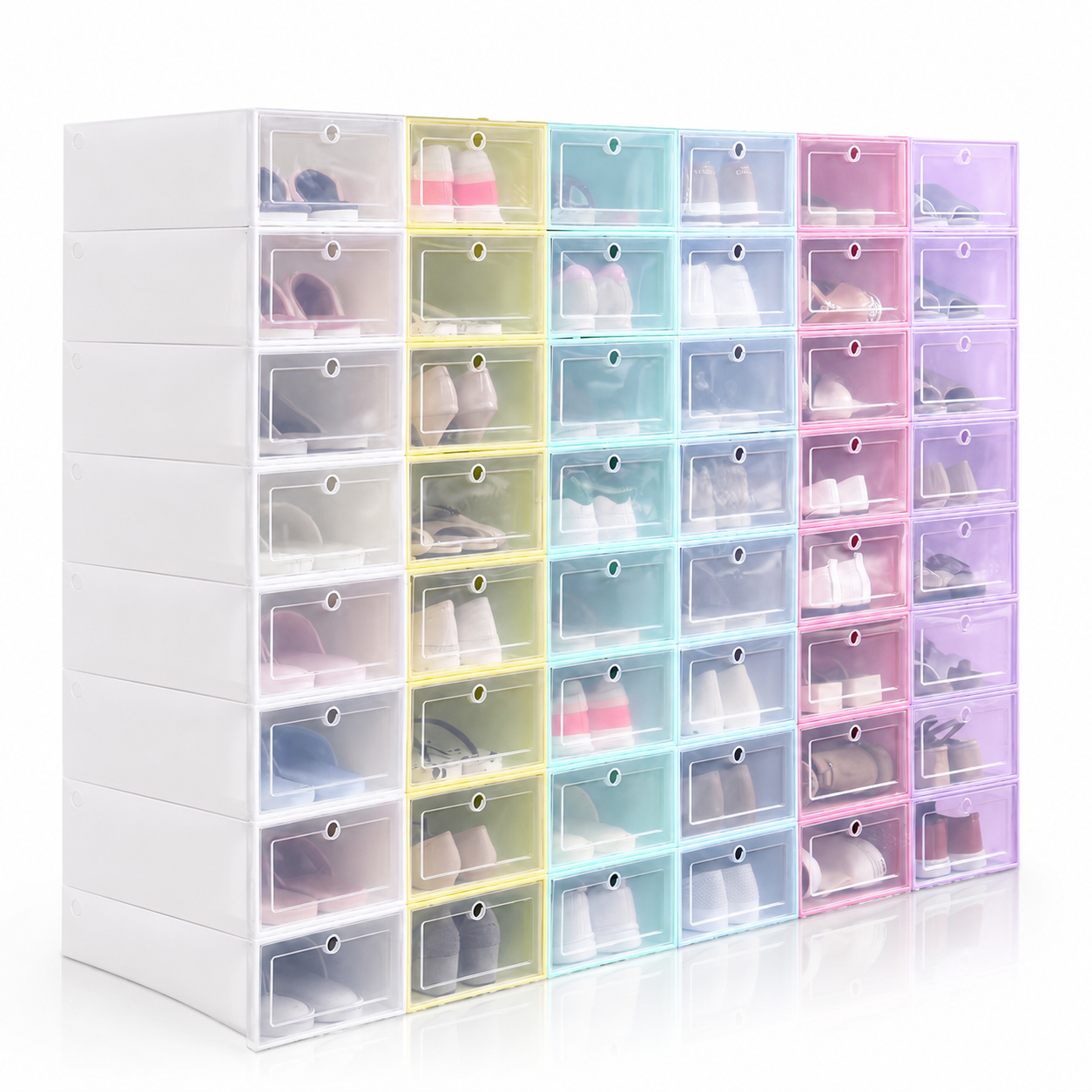 Pack de 6 Cajas de Zapatos Organizadoras